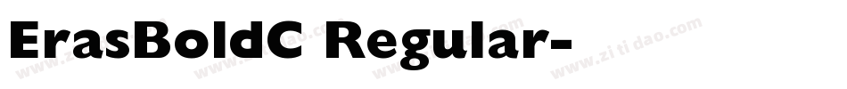 ErasBoldC Regular字体转换